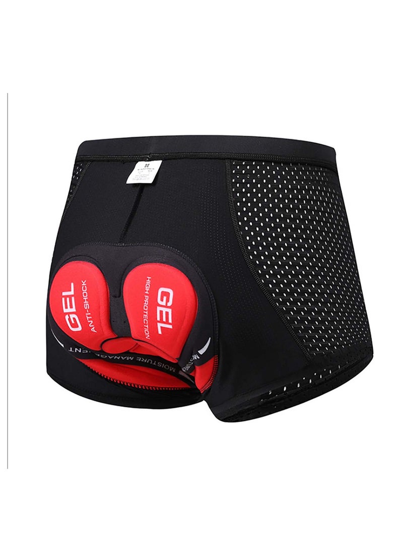 SYOSI Men's Cycling Underwear Soft, Bike Bicycle Undershorts, Upgrade Ergonomic Lightweight Men's 3D Padded Cycling Underwear Shorts, Mesh Gel Padded Cycling Underwear Undershorts - Image 1