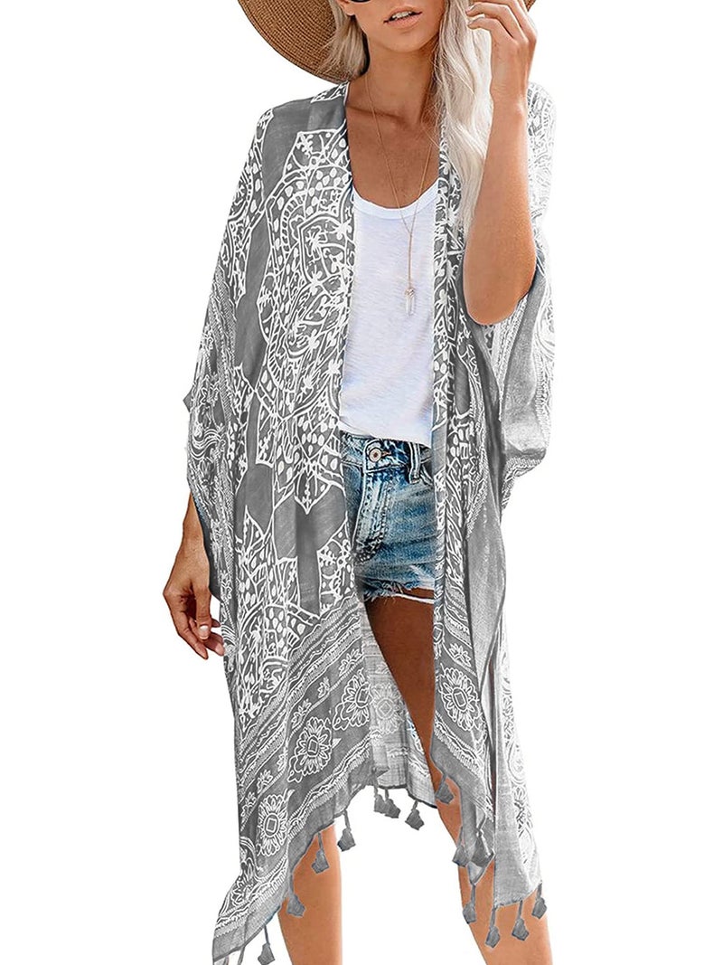 Breezy Lane Kimonos for Women Swimsuit Coverup Beach Cover Up for Swimwear Summer Kimono Cardigans Vacation Wear - Image 1
