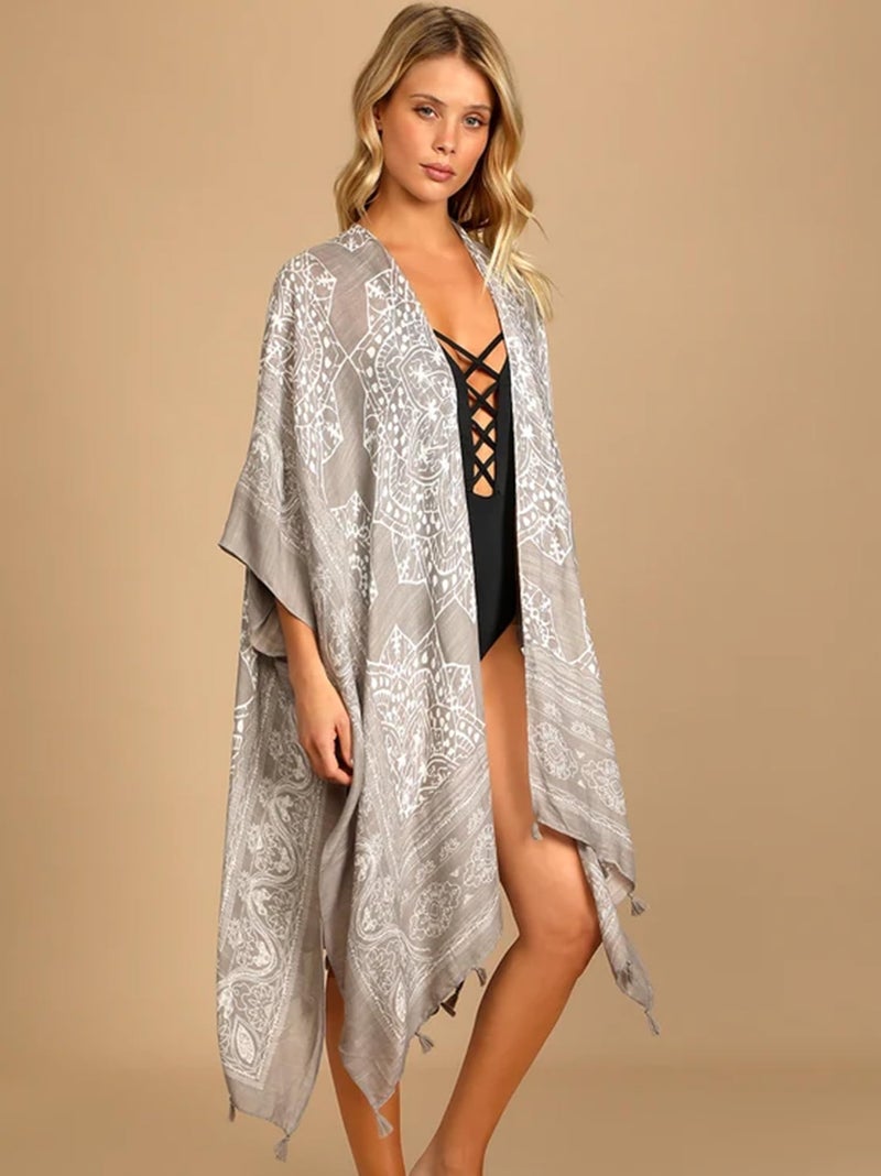 Breezy Lane Kimonos for Women Swimsuit Coverup Beach Cover Up for Swimwear Summer Kimono Cardigans Vacation Wear - Image 4