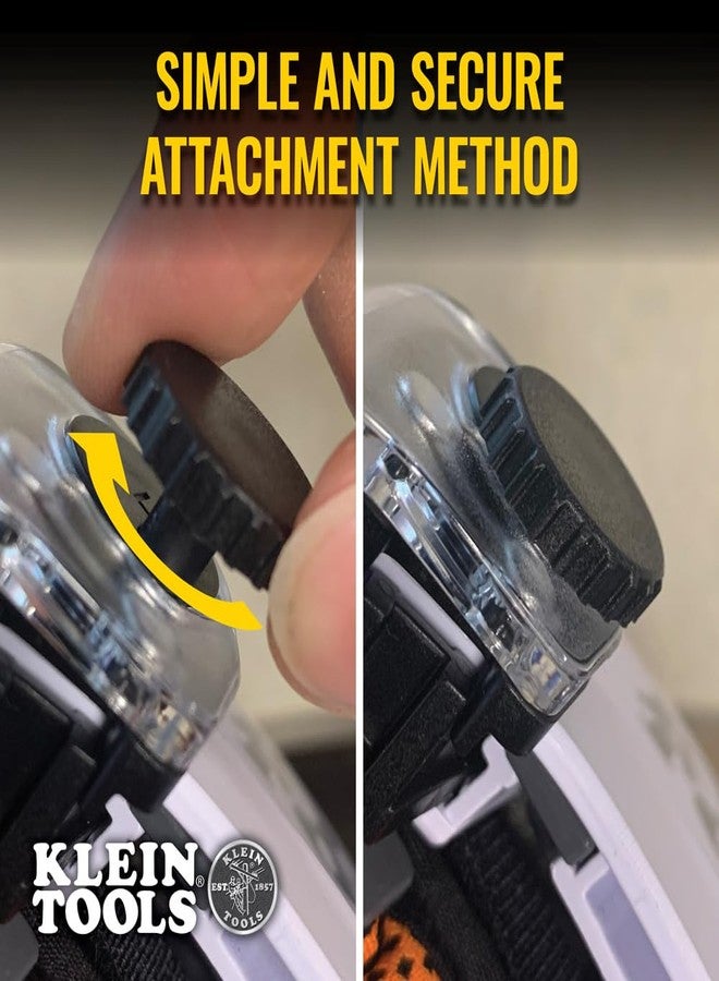 كلاين تولز واقي شفاف من كلاين تولز VISORCLR للخوذة الصلبة وخوذة السلامة، منخفض الارتفاع، مقاوم للصدمات، مضاد للضباب، مقاوم للخدش، قابل للطي، حماية من الأشعة فوق البنفسجية - Image 3