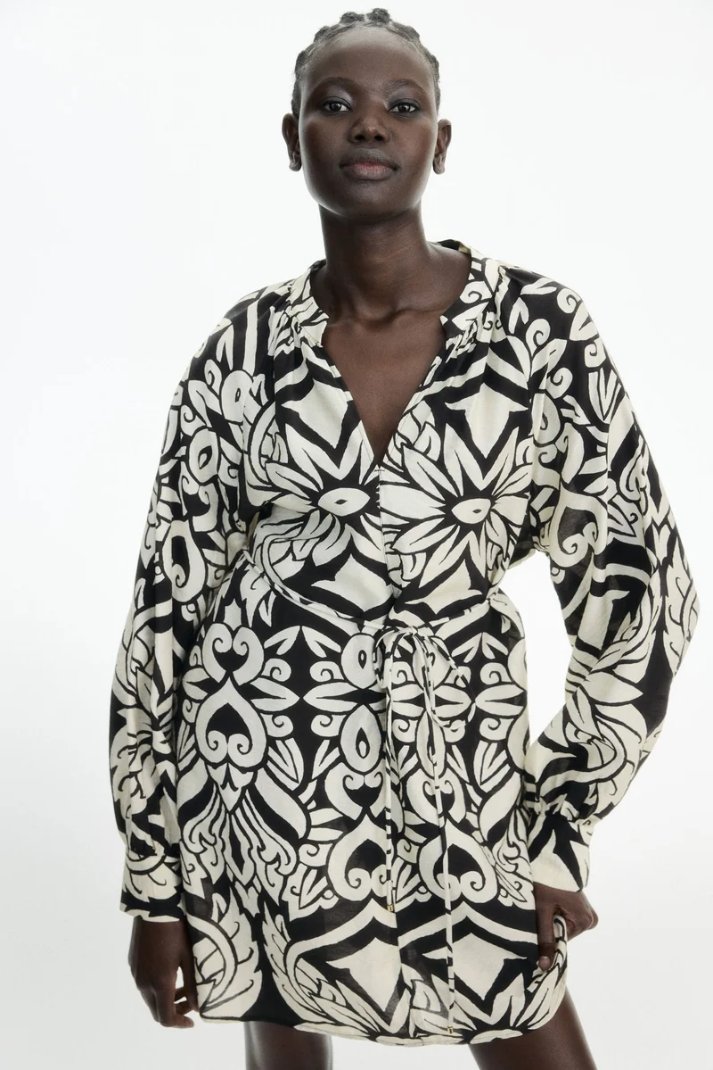 H&M Tie-belt tunic dress