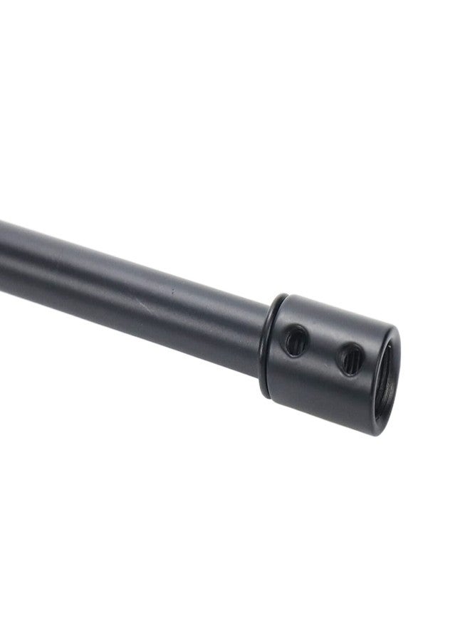 Pastlla 5 Sets M10 Straight Pipe Lamp Stem Kit with Connector Coupling Lamp Rod Hardware Light Fixture Parts Replacement, 11.9" Long，Black - Image 3
