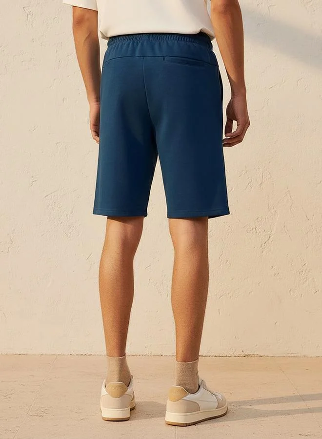 Splash Active BLUE Men Performance Perforated Panel Shorts for Men | Best Price UAE