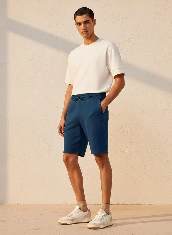 Splash Active BLUE Men Performance Perforated Panel Shorts for Men | Best Price UAE