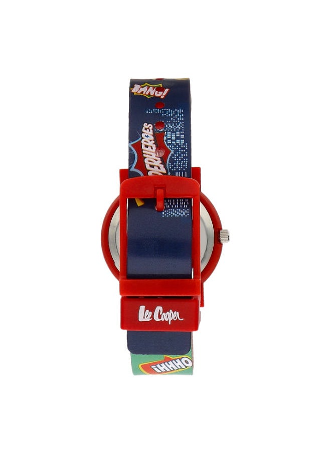 Lee Cooper - ساعة Lee Cooper للأطفال PC21S، شاشة تناظرية وحزام سيليكون - LC.K.2.869، أخضر/أزرق - Image 1