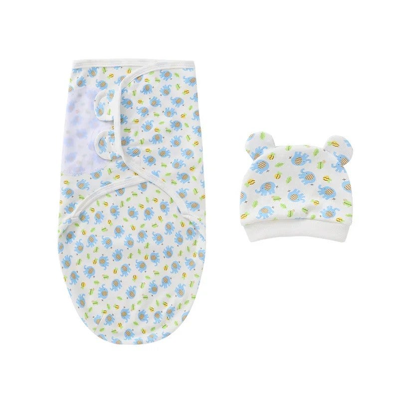 Y&D High Quality Organic Cotton Swaddle Wrap Set - Cute Cartoon Print, Unisex Newborn Infant Swaddlers, Essentials Sleepsack - Image 2
