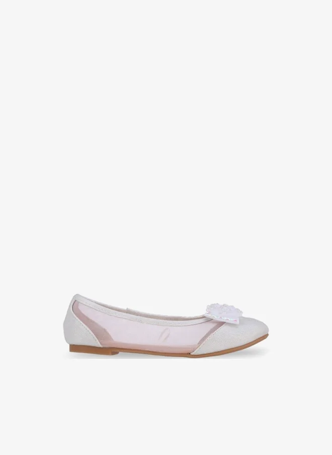Flora Bella By Shoexpress Flora Bella Girls Bow Embellished Ballerina Shoes