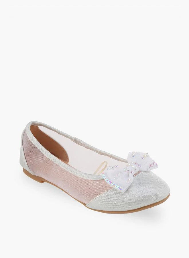 Flora Bella By Shoexpress Flora Bella Girls Bow Embellished Ballerina Shoes
