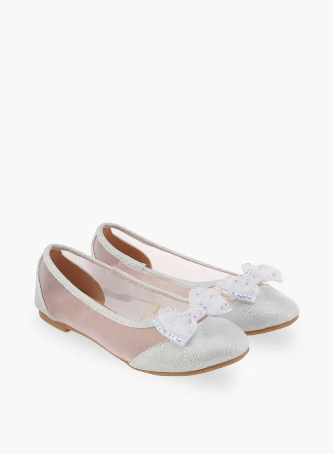 Flora Bella By Shoexpress Flora Bella Girls Bow Embellished Ballerina Shoes