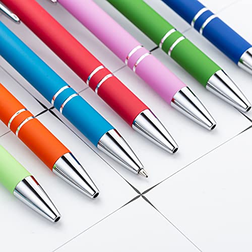 PASISIBICK 8 Pieces Ballpoint Pens with Stylus tip, 2-in-1 Stylus Retractable Ballpoint Pen, Metal Stylus Pen for Touch Screens, 1.0 mm Black Ink - Image 5