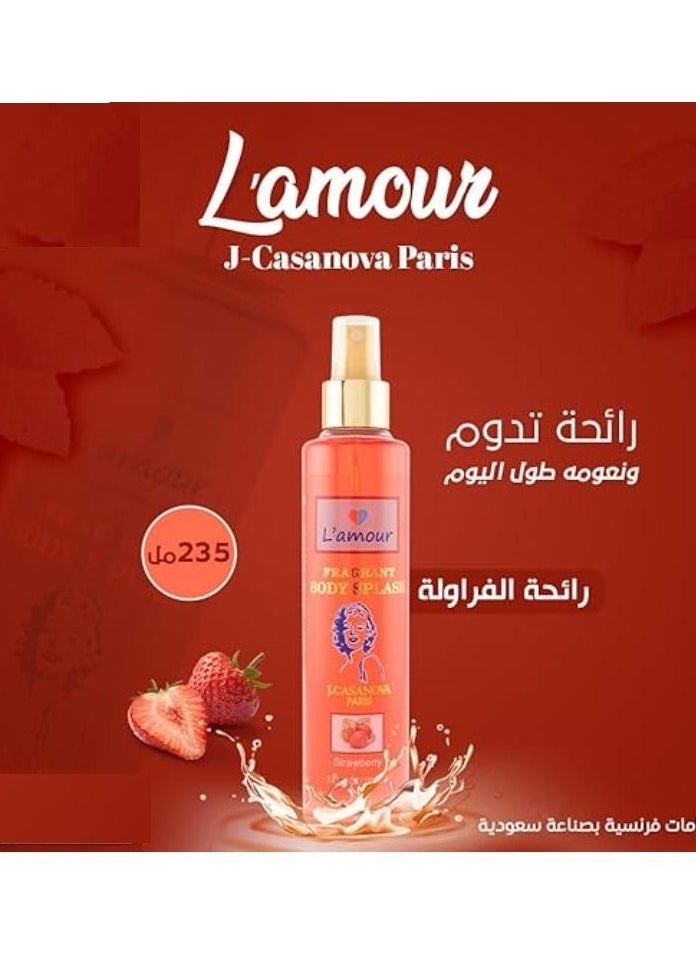 J.CASANOVA PARIS J. Casanova Paris strawberry Body Splash 235 ml  - Image 2