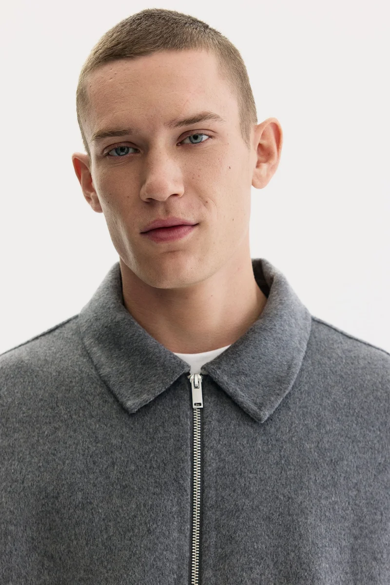 H&M Regular-fit Wool-blend overshirt