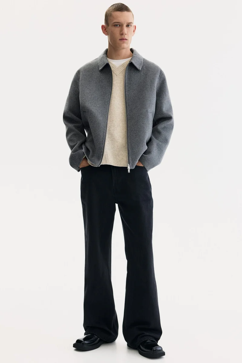 H&M Regular-fit Wool-blend overshirt