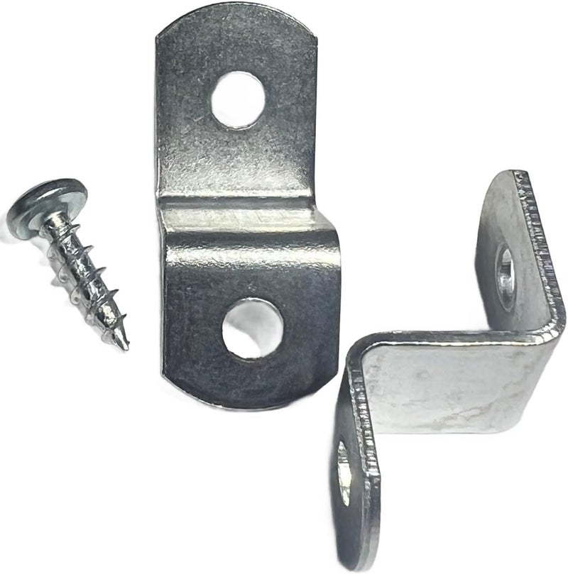 EHC Canvas Clips for Picture Framing Screws Included 15 per Pack ( Choose Your Offset Size ) by E.H.C. (1/2" Offset) - Image 1