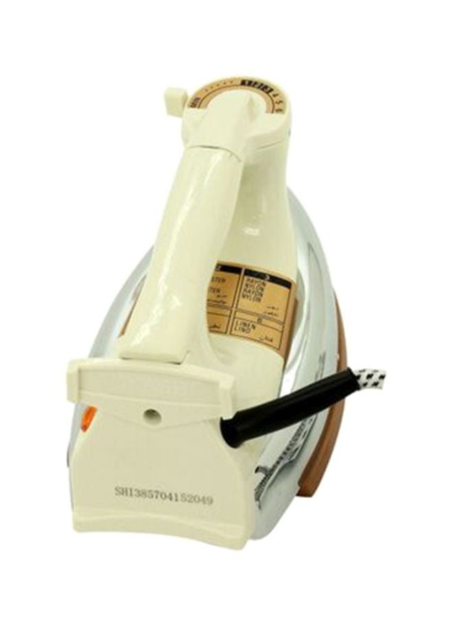 SONASHI Heavy Iron - Gold Ceramic Coated Soleplate | Overheat Safety Protection with Easy Temperature Settings | Heavy Iron Box Suitable for All Fabrics 1200 W SHI-6011 Off White/Gold - Image 2