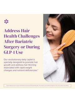BariMelts Barimelts Hair Health+ for GLP-1 Users and Bariatric Patients - Hair Growth Supplement Helps Reduce Visible Hair Thinning - 30 Smooth-Coated Caplets (1-Month Supply)  - Image 2