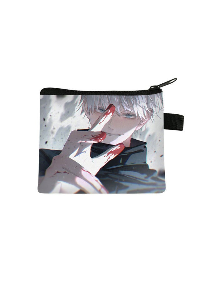 New Hot Gojo Satoru Children's Coin Purse, Large Capacity Storage Key Card Holder, Student Mini Cute Small Bag