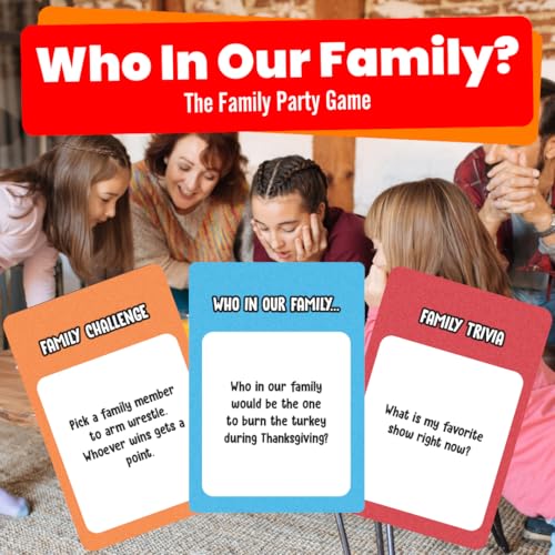 Viral Studios Who in Our Family Hilarious Family Party Game Trivia Most Likely to HeadtoHead Challenges Fun Family Game Night Card Game for Kids Teens Adults - Image 5