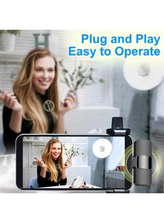 aeen Wireless Lavalier Microphone for iPhone, iPad & Android – Clip-On Cordless Microphone with Lightning & USB-C Receiver for Video Recording, Live Streaming & Interviews - Image 4