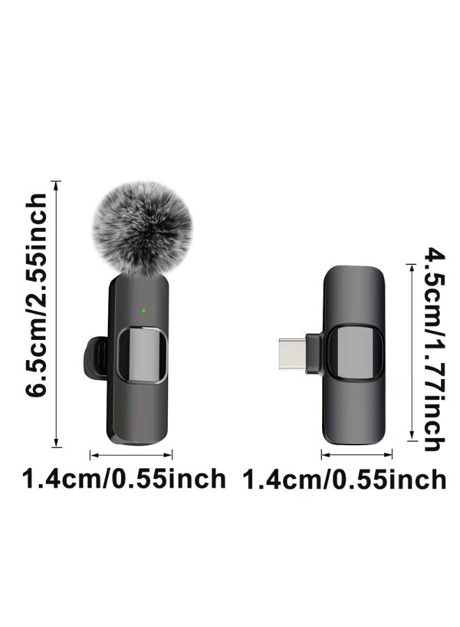 aeen Wireless Lavalier Microphone for iPhone, iPad & Android – Clip-On Cordless Microphone with Lightning & USB-C Receiver for Video Recording, Live Streaming & Interviews - Image 2