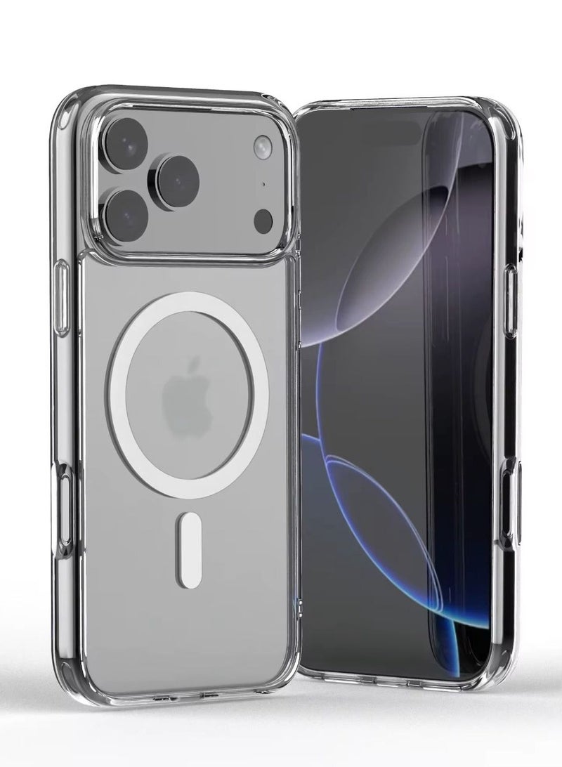 Case for I Phone 17 Pro max Clear transparent TPU /Cover , Magnetic , Wireless Charging, Scratch & Yellowing Resistant, Drop Protection - Image 1