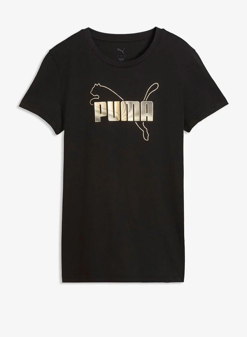PUMA  Essential Logo Lab Metallic T-Shirt for Women | Best Price UAE