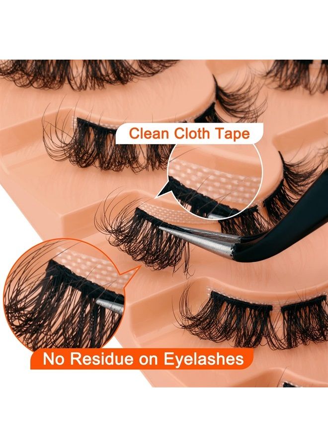 Eefofnn Natural Cluster Lashes D Curl Eyelash Extensions Wispy Individual Lashes Strips False Eyelashes DIY Lash Extensions Multipack by Eefofnn - Image 3