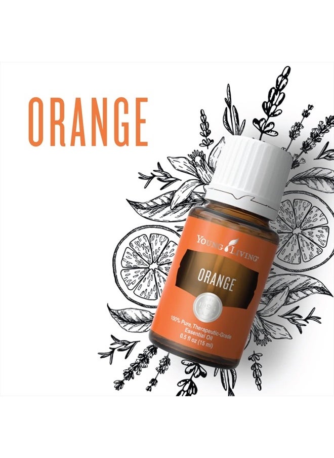 Young Living Orange Essential Oil 15ml - Brighten Your Space with an Uplifting Citrus Aroma - Cleanse, Refresh, and Promote Wellness - Premium Young Living Essential Oils  - Image 3