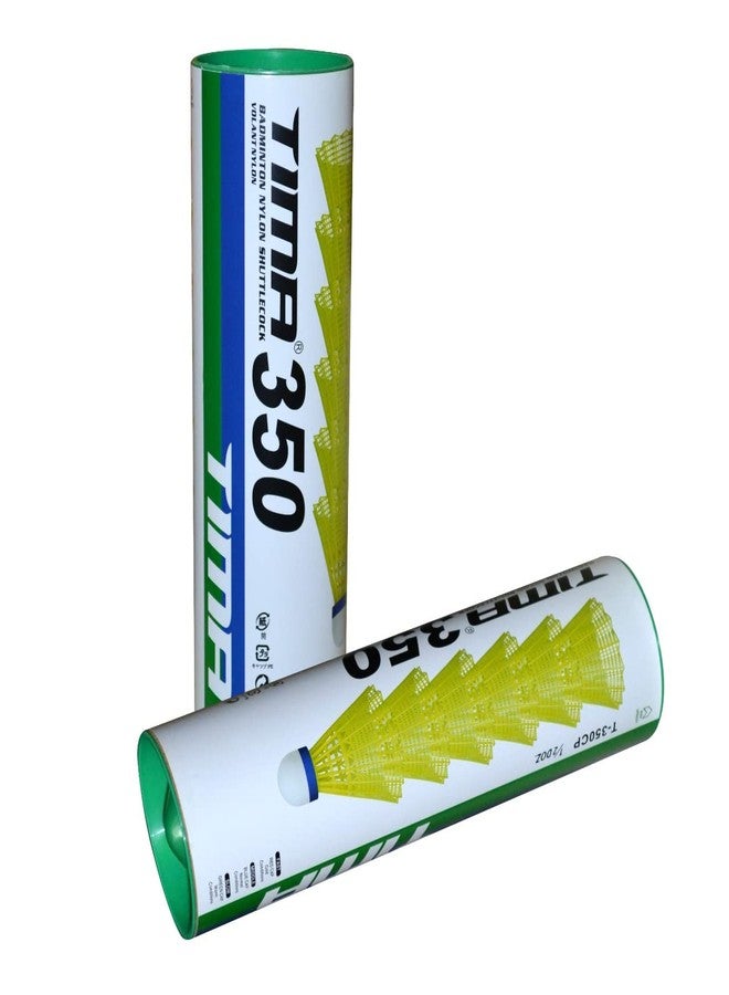 Tima 12-Pack Nylon Shuttlecocks Indoor Outdoor Sports Hight Speed Advanced with Great Stability and Durability, Nylon, Yellow - Image 1