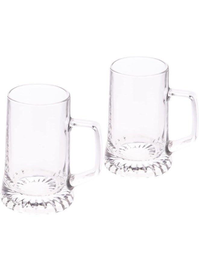 Bormioli Rocco Stern 2 Piece Glass Beer Mug Set Transparent - Image 2