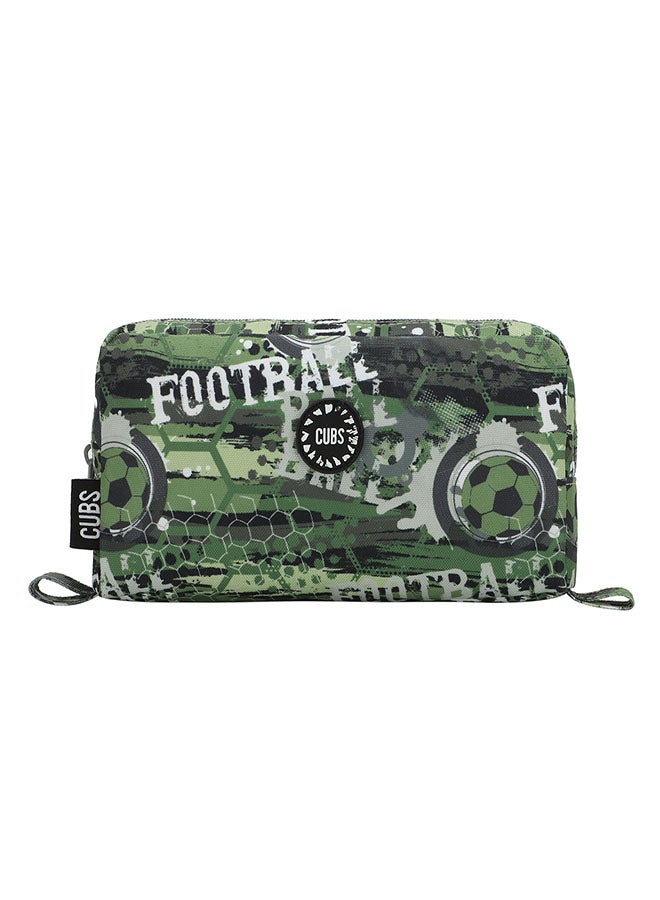 CUBS Football Print Waterproof pencil case pouch with zip closure - Image 1