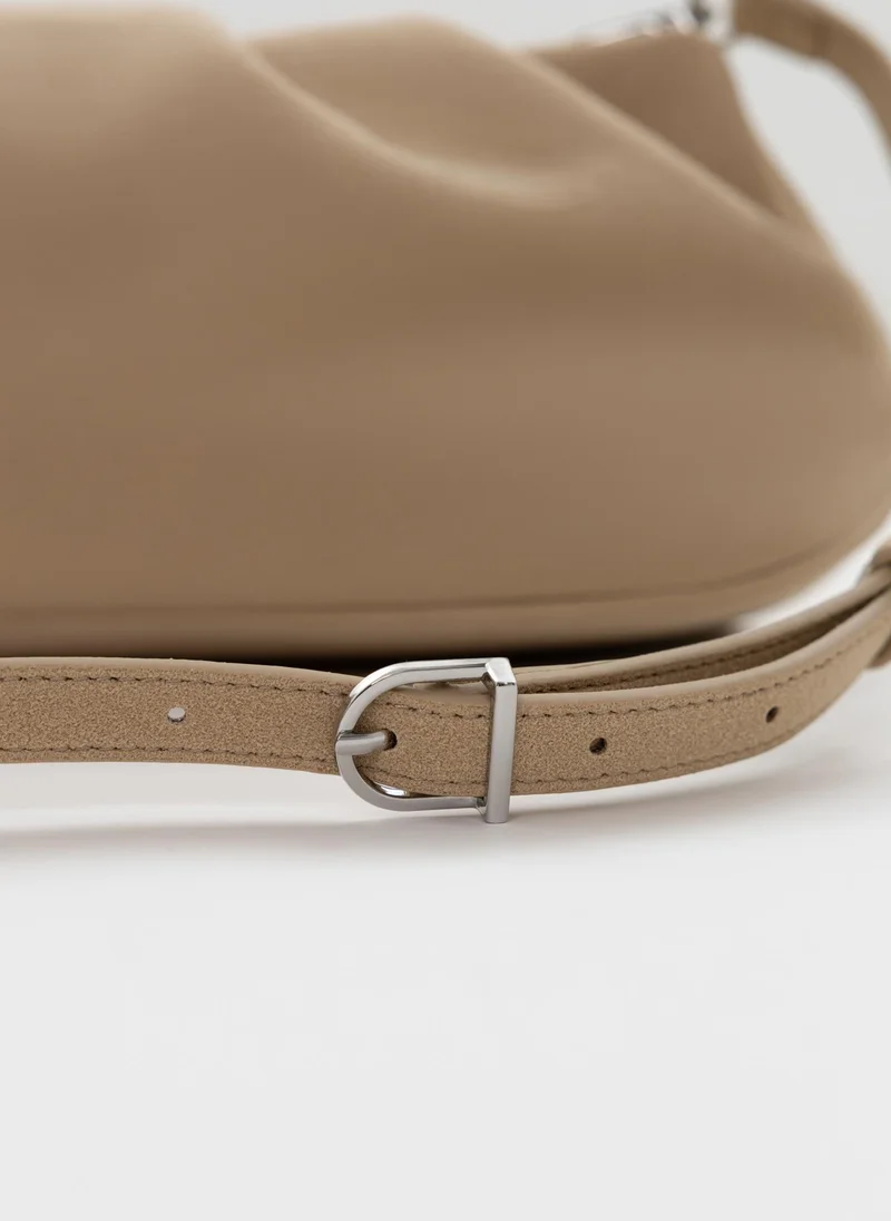 Lichi  Voluminous eco-leather clutch bag with a thin strap for Women | Best Price UAE