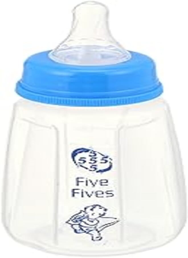 Five Fives Five Fives iCare BPA-Free Baby Feeding Bottle, Blue - 150 ml 
