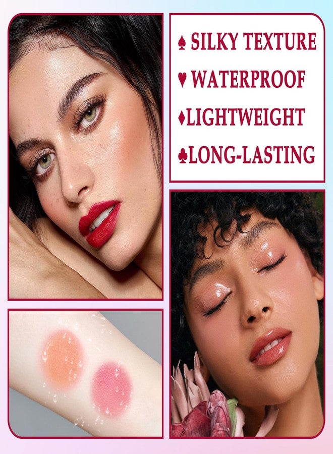 XMXueMei 3 Colors Blush Stick with Makeup Sponges,Matte Solid Cream Blush,Multi-Use Blush Stick for Cheeks,Lips and Eye,High Pigmented Makeup Sticks Set A1 - Image 4
