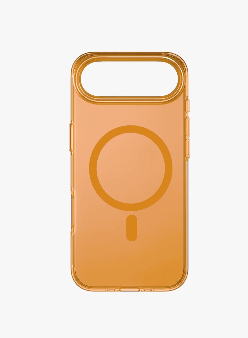 Wtech Apple iPhone 17 Air 5G 2025 Clear Case Compatible with MagSafe Skin Touch Soft TPU Case Cover (MCMPMN) - Orange - Image 2