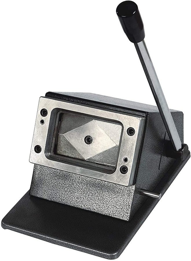 Dotpot قاطع بطاقات الهوية المصنوع من مادة PVC شديدة التحمل من دوتبوت، هيكل معدني كامل، زوايا دائرية (بني) - Image 3