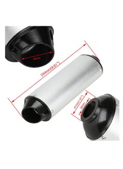 Excefore 28mm Exhaust Pipe Muffler Silencer Clamp and Gasket for 50cc 110 125cc Coolster Sport-B Taotao Chinese Dirt pit bike Venom ATVs Quad 4 Wheeler-Silver  - Image 3