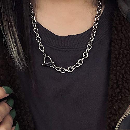 YERTTER Dainty Unique Punk Layering Chain Choker Necklace Boho Jewelry Set Layered Pendant Statement Chunky Chain Necklace for Women Man - Image 2