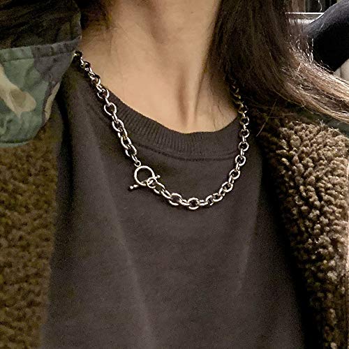 YERTTER Dainty Unique Punk Layering Chain Choker Necklace Boho Jewelry Set Layered Pendant Statement Chunky Chain Necklace for Women Man - Image 3