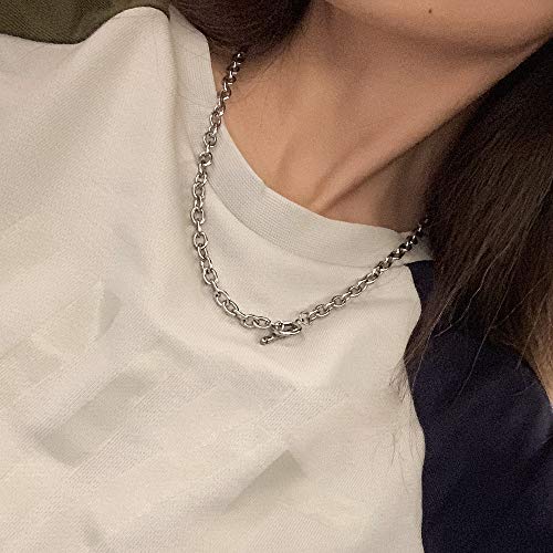YERTTER Dainty Unique Punk Layering Chain Choker Necklace Boho Jewelry Set Layered Pendant Statement Chunky Chain Necklace for Women Man - Image 4