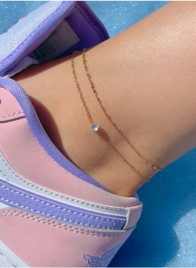 Artsy Silver - Unconditional Lovin' Anklet - Silver - Image 1