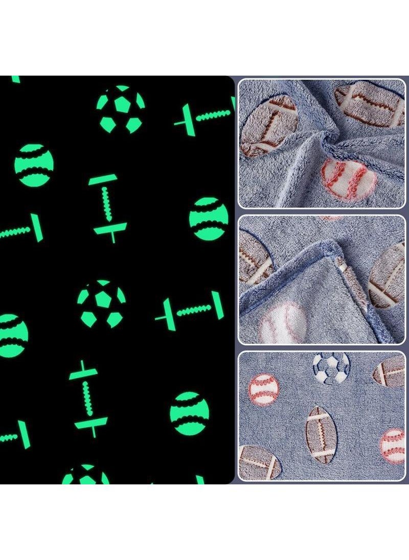 Bluejw Glow in The Dark Blanket Personalized Blanket For Kids,50x60inch Throw Blankets Super Cozy Plush Soft Fleece Blanket for Girls Boys Birthday Gifts  - Image 4