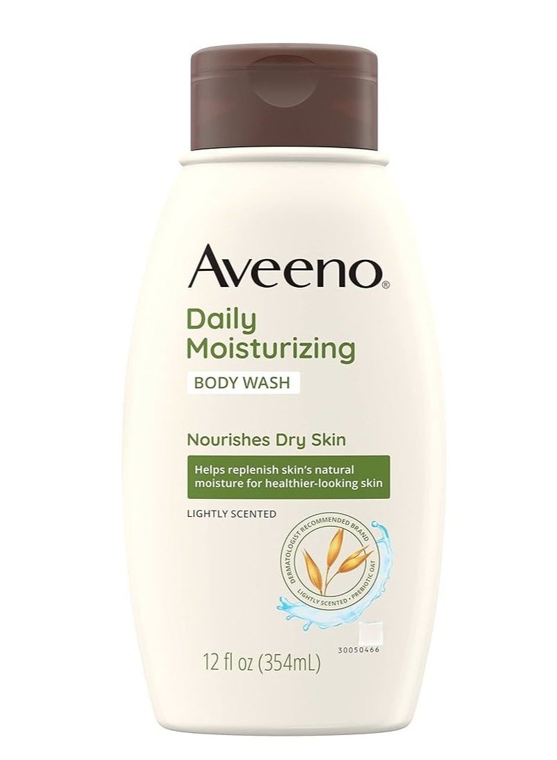 Aveeno Daily Moisturizing Oat Body Wash for Normal to Dry Skin 12 fl oz - Image 1