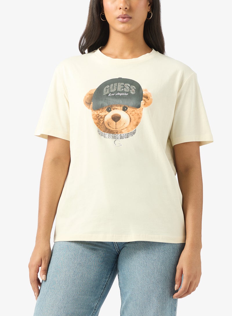 جس تيشيرت بأكمام قصيرة وقبعة دب تيدي - Image 3