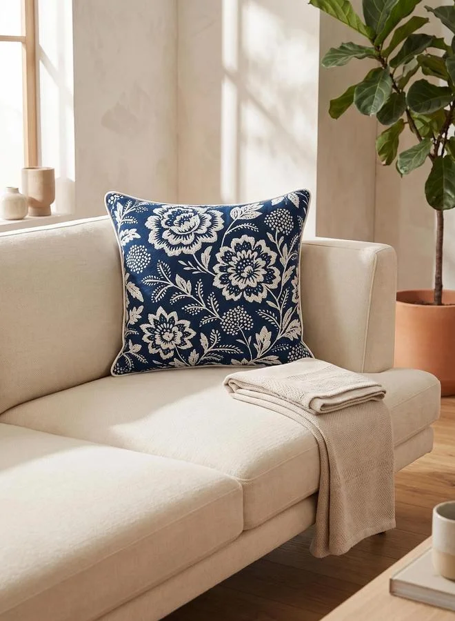 Styli 1-Piece Floral Cushion Cover 18x18 Cm