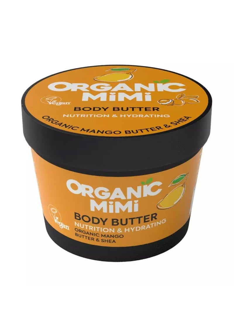 Organic Mimi Nutrition & Hydrating Mango & Shea Body Butter 100ml