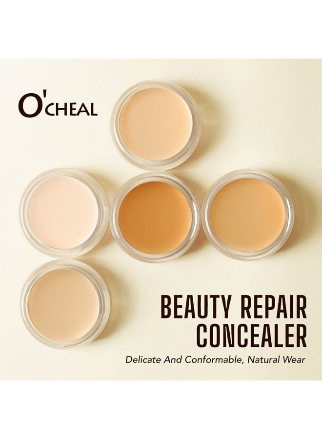 اوكيل كونسيلر إصلاح الجمال، كريم أساس تحديد الوجه طويل الأمد خفيف الوزن يضيء العيوب تحديد عيون الوجه كونسيلر مكياج تجميلي 02#طبيعي - Image 3