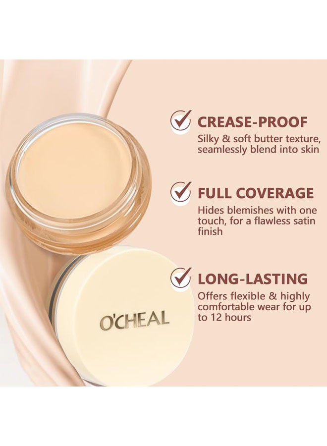 اوكيل كونسيلر إصلاح الجمال، كريم أساس تحديد الوجه طويل الأمد خفيف الوزن يضيء العيوب تحديد عيون الوجه كونسيلر مكياج تجميلي 02#طبيعي - Image 5