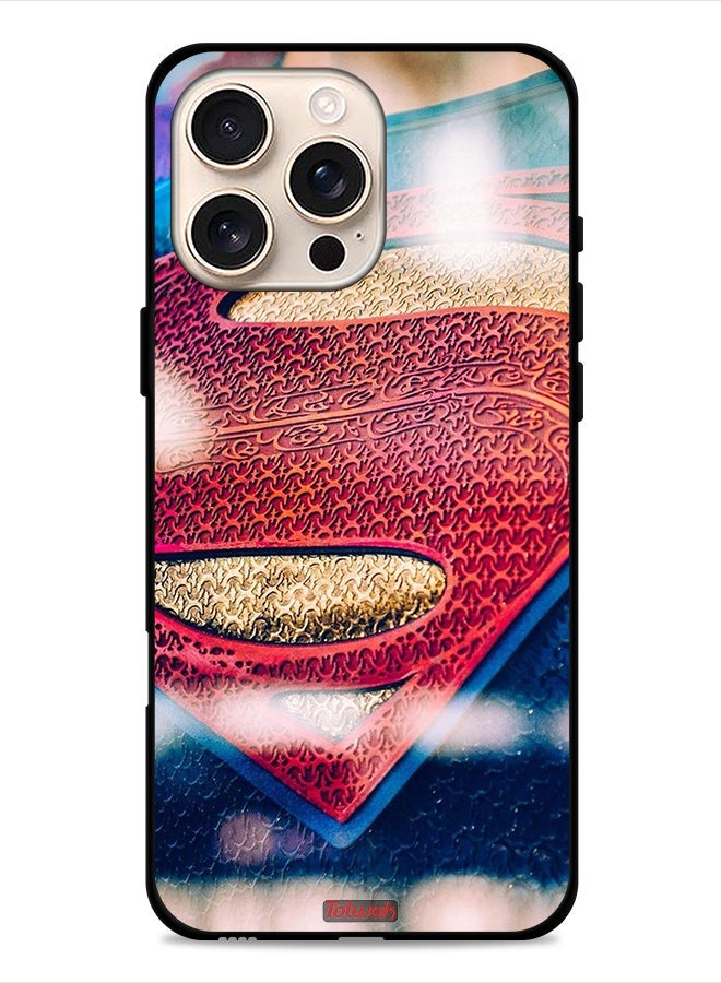 Tolwak Apple iPhone 16 Pro Protective Case Cover Superman Logo - Image 1
