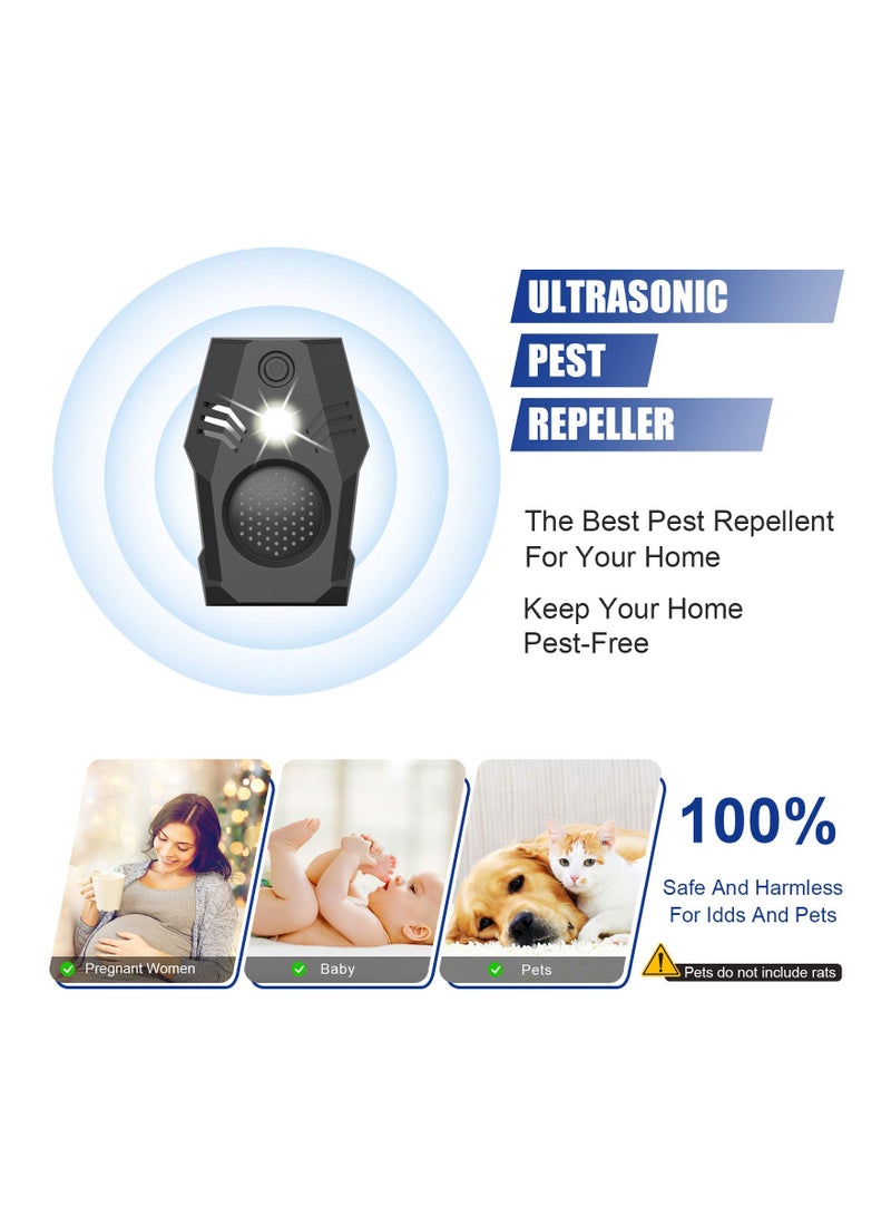 SYOSI Ultrasonic Pest Repeller SYOSI Electronic Mouse Repellent Plug in High Effective 2 Models House Rodent Repellent Defend for Flea Insects Mosquitoes Mice Spiders Rats Bugs  - Image 2